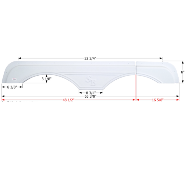 Sunnybrook Tandem Fender Skirt, Icon FS2647