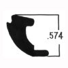Hehr Large 1/8 Glass Glazing Bead, White Exterior RV Window Seal H009-842-41
