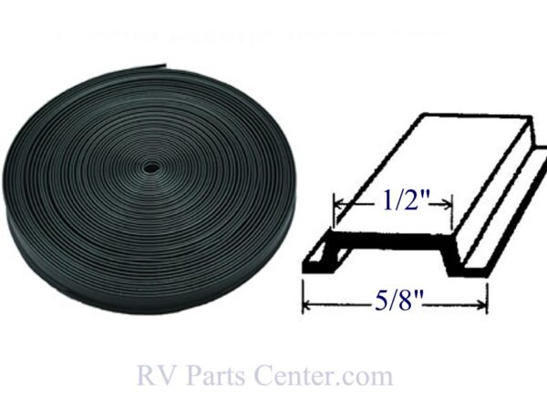 5/8 inch x 25 foot Flexible Insert Black, AP Products 011-367