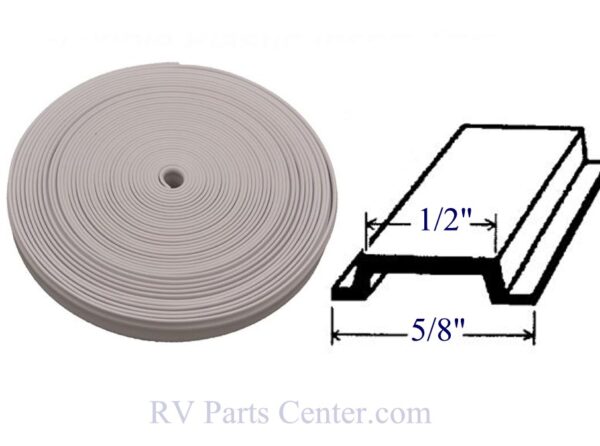 5/8 inch x 25 foot Flexible Insert Colonial White, AP Products 011-368