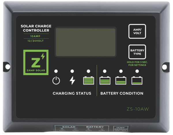 10 Amp Waterproof Controler, Zamp Solar ZS-10AW