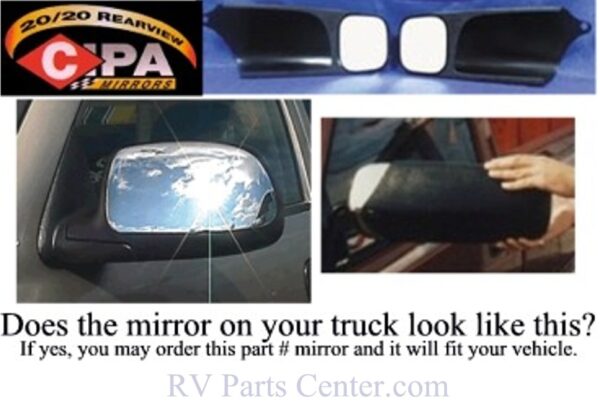 Cipa Trailer Towing Mirror Left Side, Cipa 10801