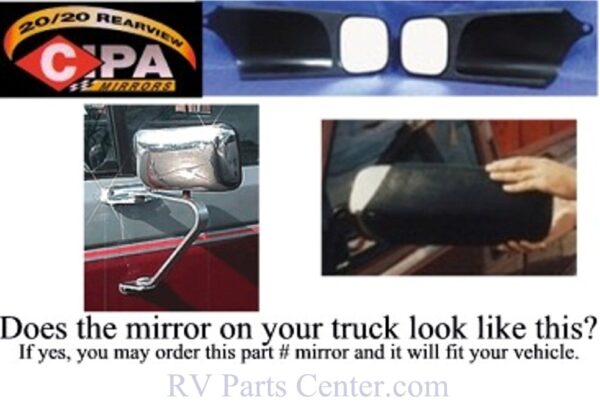 Cipa Trailer Towing Mirror Left or Right Side, Cipa 11000