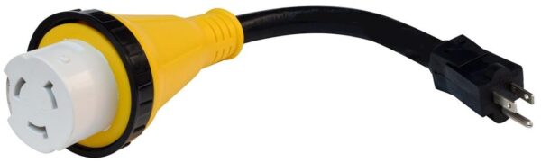 12 Inch Power Cord Adapter Black, Valterra A10-1550DBK