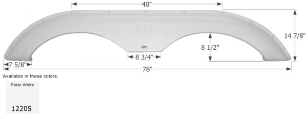 Thor Brand FS2205 Tandem Fender Skirt - 12205