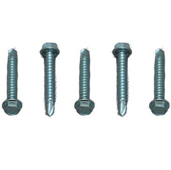 Self Tapping Hex Screw No 8 x 1-1/4 in 50/Pk Zinc, AP Products 12DP508X114