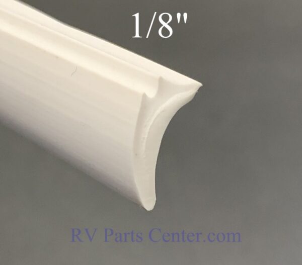 Hehr Glazing Bead Used on 1/8 Glass, White Exterior RV Window Seal  - H009-842-41