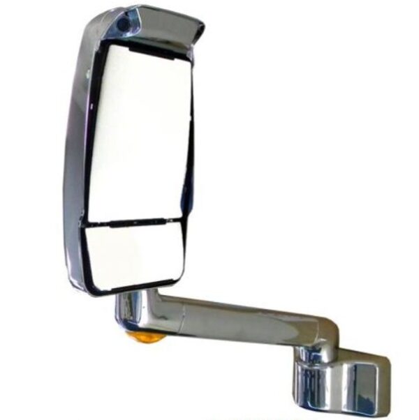 RV Motorhome Mirror, Driver Side, 2030 Chrome, Camera, 14 Inch Lighted Arm, Velvac 717351-1