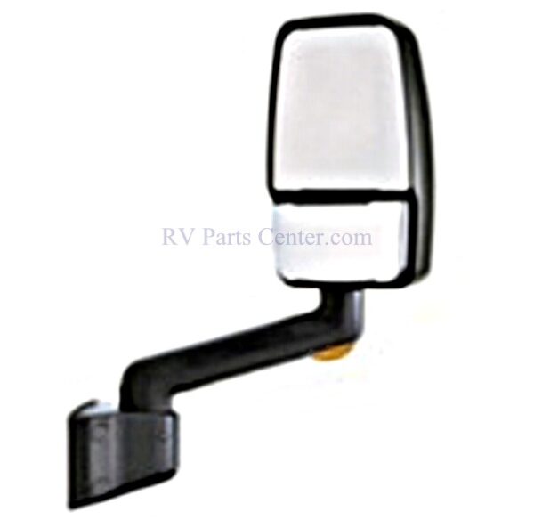 RV Motorhome Mirror, Passenger Side, Black, 14 inch Arm, Velvac 714766