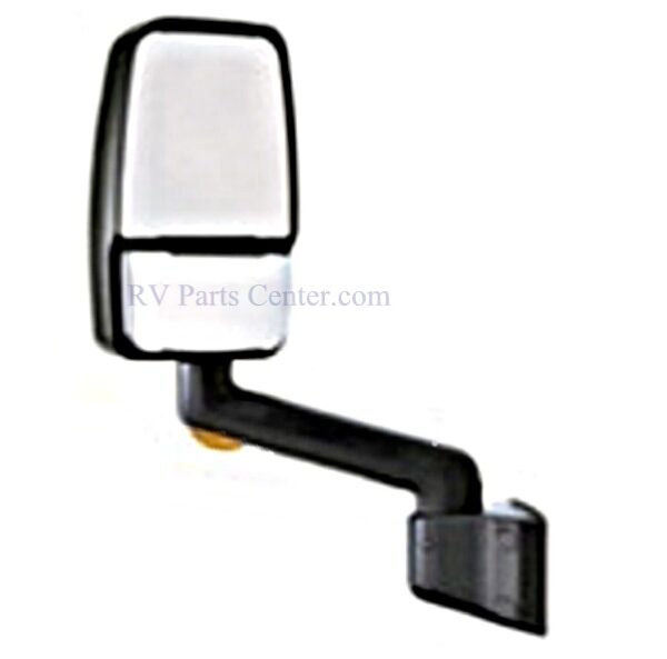 RV Motorhome Mirror, Driver Side, Black, 14 inch Arm, Velvac 715301