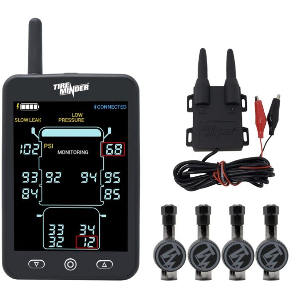 4 Flow Through Transmitters Tire Pressure Monitoring System - TPMS, Minder Research, TM22114VP