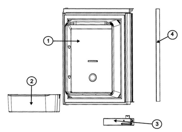 Norcold Door Bin - White, Norcold 628686