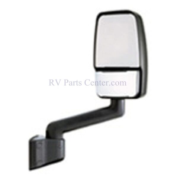 RV Motorhome Mirror, Passenger Side, Black, 14 inch Arm, Velvac 714326-4