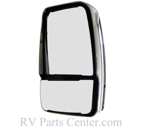 Deluxe Mirror Head in Chrome, ELECTRIC, Passenger Side, Velvac 714608