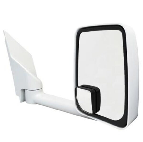 RV Mirror, Passenger Side, 17.5 inch Arm, Manual, White, Velvac 714914