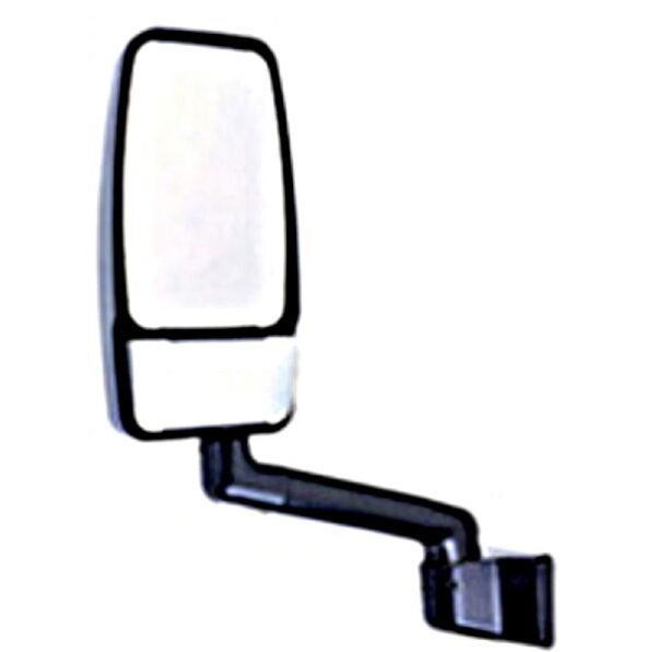 RV Motorhome Mirror, Driver Side, Black, w/ Camera, 8 inch Arm, Velvac 716219