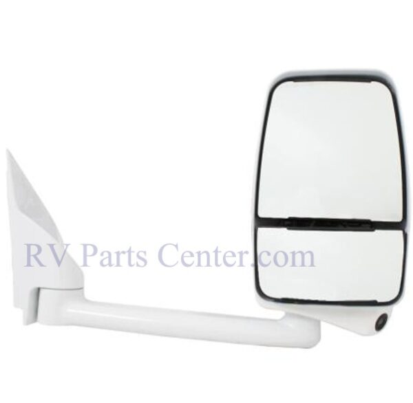 RV Mirror, Passenger Side, 13 inch Arm, Mini-Lem, White, Velvac 719316