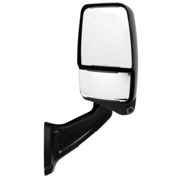 Passenger Side RV Mirror, Manual with Camera, Black, Velvac 719152