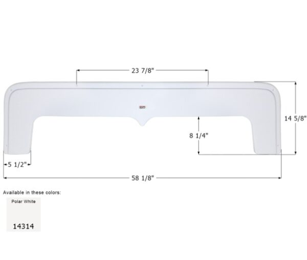 Aliner Tandem Axle Fender Skirt, Icon FS4314