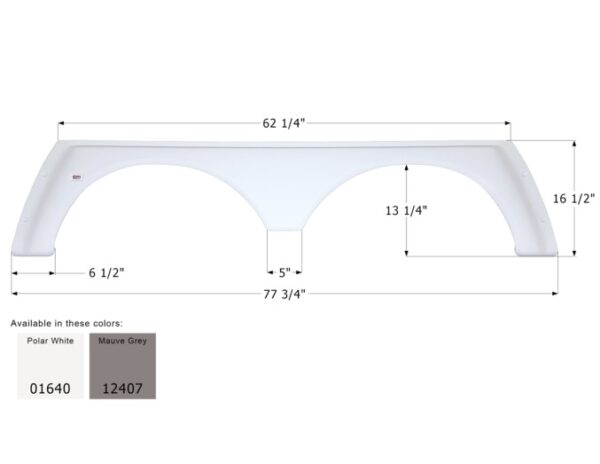 Alpenlite Tandem Axle Fender Skirt, Icon FS779