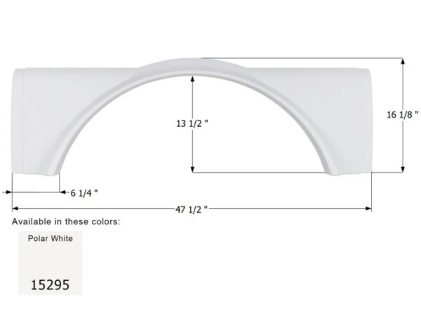 Born Free Single Axle Fender Skirt, Icon FS5295