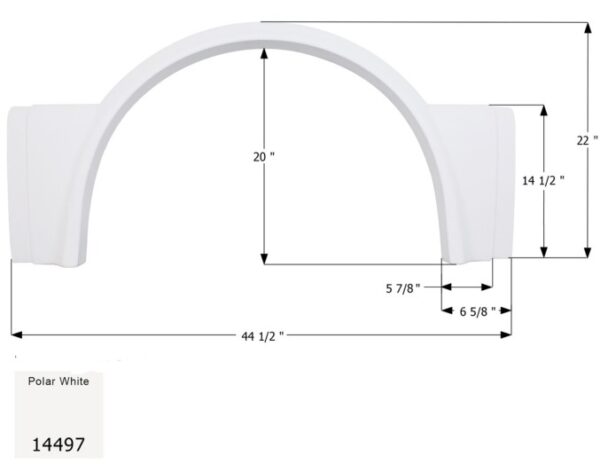 Born Free Single Axle Fender Skirt, Icon FS4497