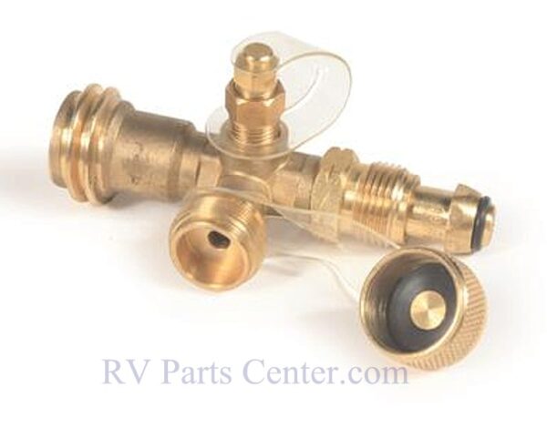 BRASS TEE W/4 PORTS, Camco Mfg., Inc. 59113