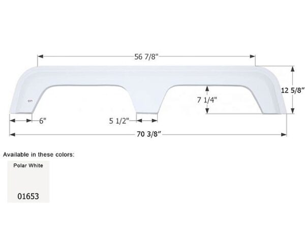 Coachmen Tandem Axle Fender Skirt, Icon FS783