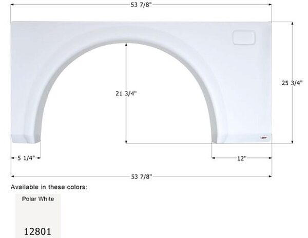 Coachmen Class A Single Fender Skirt, Icon FS2801