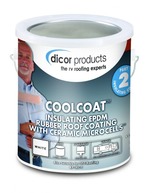 CoolCoat Insulating Coating - 1 gallon , Dicor RP-IRC-1