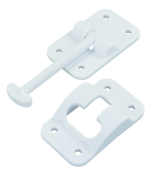 Door Catch T-Style Polar White, JR Products 10414