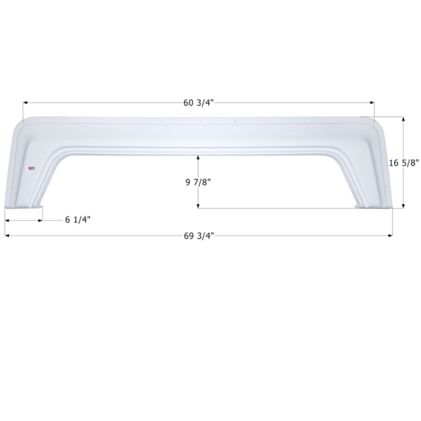 Playmor 5th Wheel Travel Trailer Fender Skirt, Icon FS1704