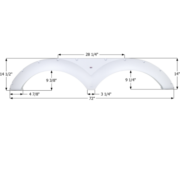 Keystone 5th Wheel Travel Trailer Fender Skirt, Icon FS1705