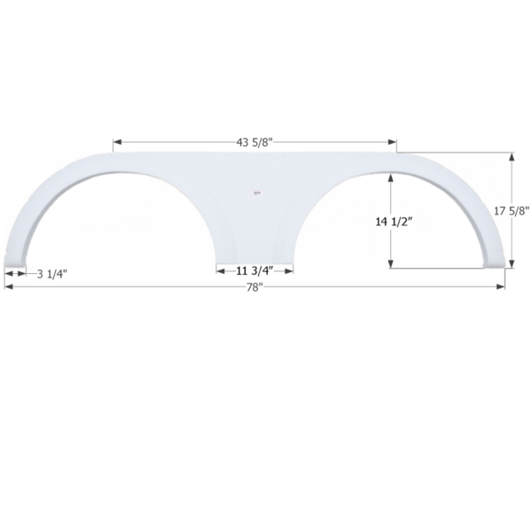 Keystone 5th Wheel Travel Trailer Fender Skirt, Icon FS1734