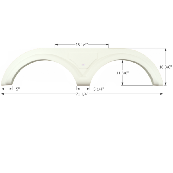 Mark Twain 5th Wheel Travel Trailer Fender Skirt, Icon FS1750