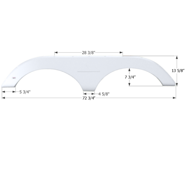 Keystone 5th Wheel Travel Trailer Fender Skirt, Icon FS1796