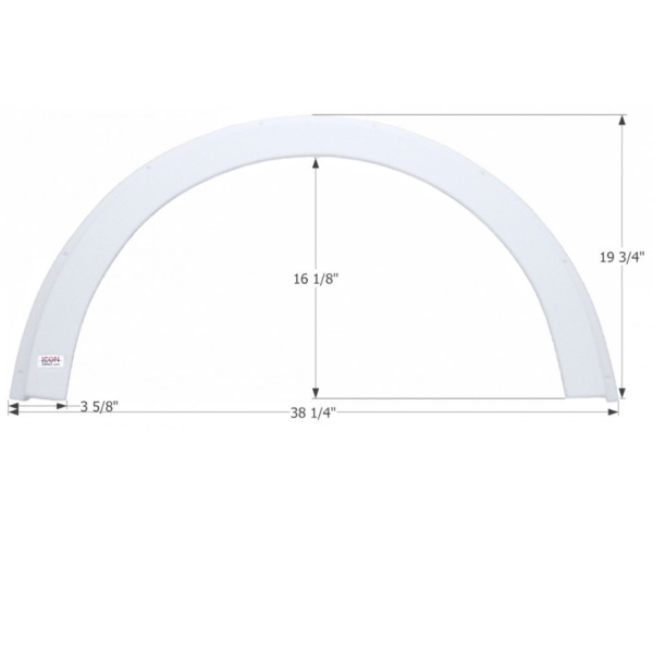 R-Vision Single Axle Fender Skirt, Icon FS1800