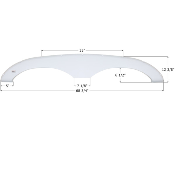 Sunline Travel Trailer Fender Skirt, Icon FS1824