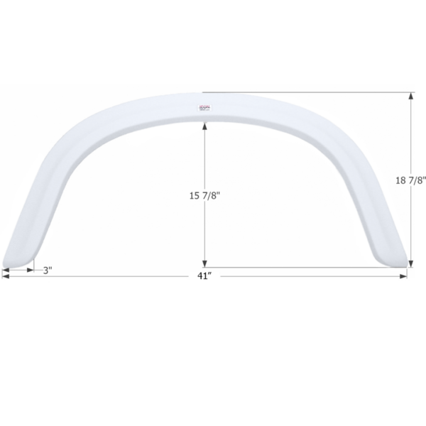 Four Winds Single Axle Fender Skirt, Icon FS1883