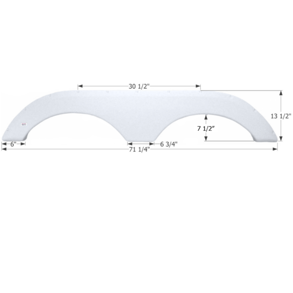 Gulf Stream 5th Wheel Travel Trailer Fender Skirt, Icon FS1885