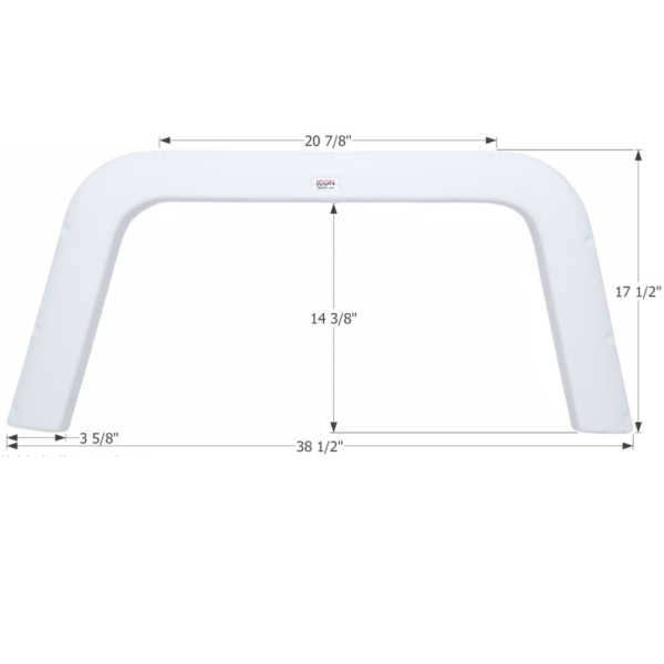 Four Winds Single Axle Fender Skirt, Icon FS1893