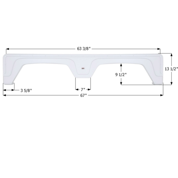 Glendale 5th Wheel Travel Trailer Fender Skirt, Icon FS1897