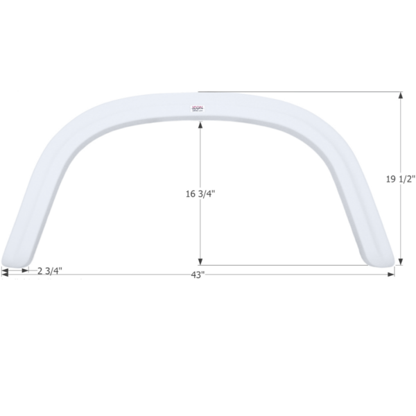 Four Winds Single Axle Fender Skirt, Icon FS1930