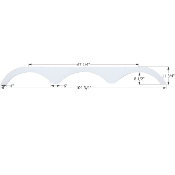 Heartland 5th Wheel Travel Trailer Fender Skirt, Icon FS1931