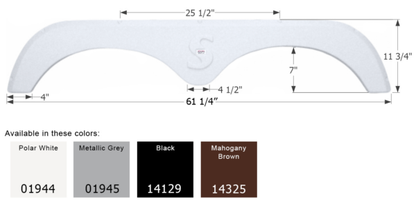 Forest River Surveyor Travel Trailer Fender Skirt, Icon FS1944