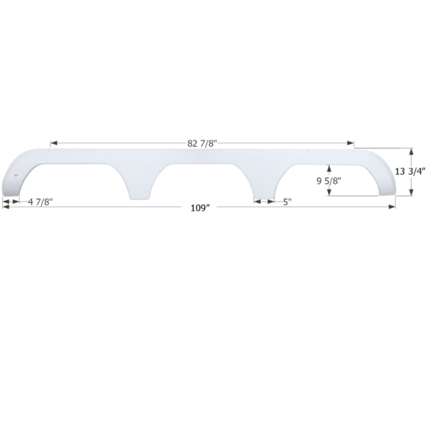 Travel Supreme Triple Axle 5th Wheel Fender Skirt, Icon FS1964