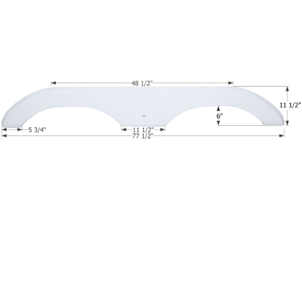 Sun Valley Travel Trailer Fender Skirt, Icon FS1966