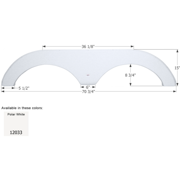 Forest River Cherokee Travel Trailer Fender Skirt, Icon FS2033