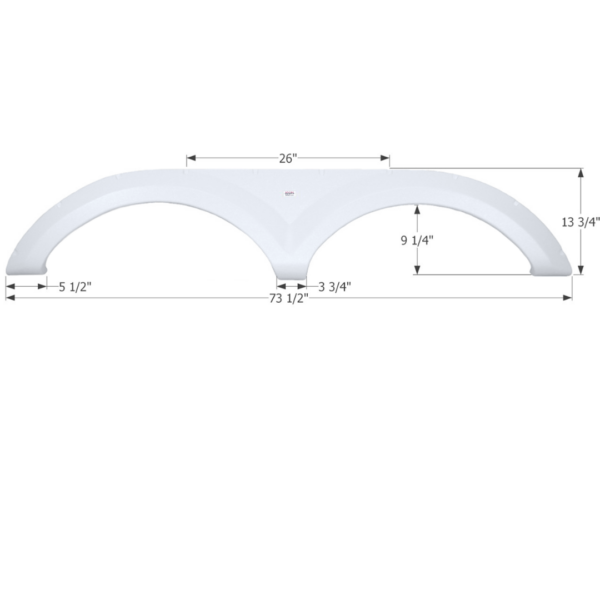 Keystone 5th Wheel Travel Trailer Fender Skirt, Icon FS2035