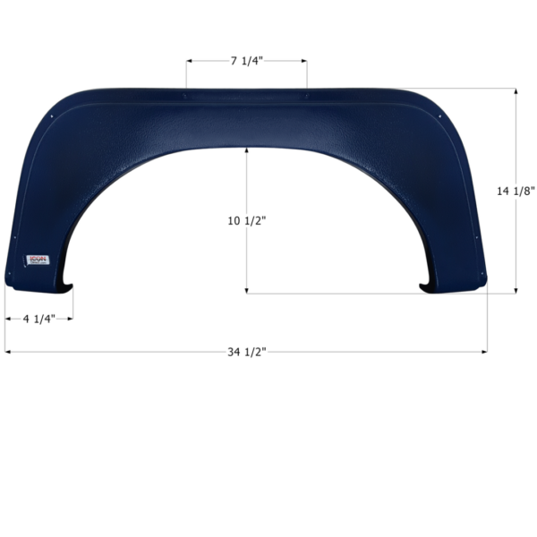 KZ Coyote Single Axle Fender Skirt, Icon FS2058